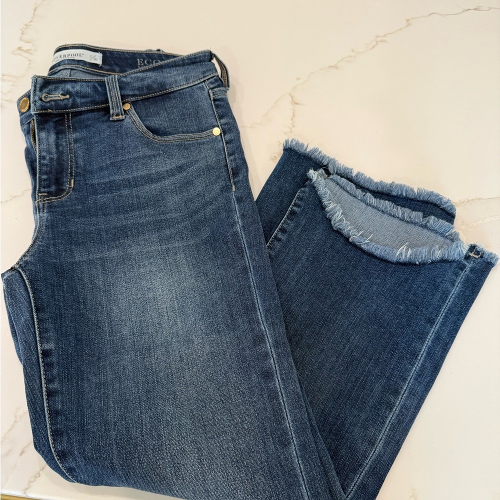 Liverpool cropped Blue Women's Jeans